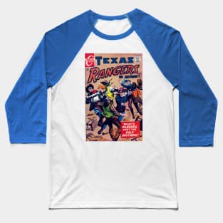 Texas Rangers in Action Vintage Comic Cover Baseball T-Shirt